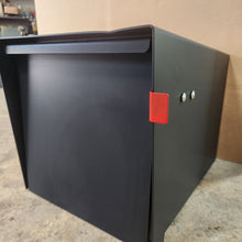 Load image into Gallery viewer, DENTED Modern Masonry Mailbox - Powder Coated Flat Black DENTED
