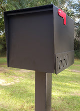 Load image into Gallery viewer, Modern Sierra Grande Mailbox - Powder Coated Flat Black - Alpinemetaldesign