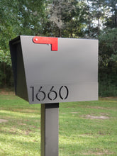 Load image into Gallery viewer, Modern Sierra Grande Mailbox - Powder Coated Flat Black - Alpinemetaldesign