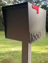 Load image into Gallery viewer, Modern Sierra Grande Mailbox - Powder Coated Flat Black - Alpinemetaldesign