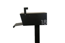 Load image into Gallery viewer, Modern Sierra Mailbox - Powder Coated Flat Black - Alpinemetaldesign