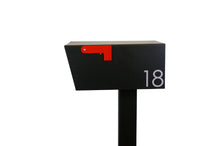 Load image into Gallery viewer, Modern Sierra Mailbox - Powder Coated Flat Black - Alpinemetaldesign