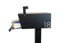 Load image into Gallery viewer, Modern Sierra Mailbox - Powder Coated Flat Black - Alpinemetaldesign