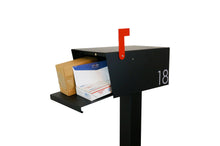 Load image into Gallery viewer, Modern Sierra Mailbox - Powder Coated Flat Black - Alpinemetaldesign
