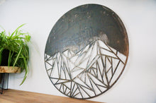 Load image into Gallery viewer, Geometric Mountain - Solid Sky - Alpinemetaldesign