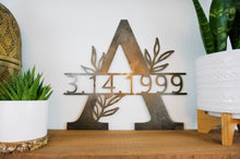 Load image into Gallery viewer, Split Monogram Letter - Alpinemetaldesign
