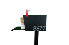Load image into Gallery viewer, Modern Sierra Grande Mailbox - Powder Coated Flat Black - Alpinemetaldesign