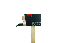 Load image into Gallery viewer, Modern Sierra Grande Mailbox - Powder Coated Flat Black - Alpinemetaldesign
