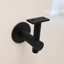 Load image into Gallery viewer, Modern Handrail Bracket | Round | Black
