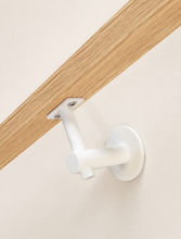 Load image into Gallery viewer, Modern Handrail Bracket | Round | White

