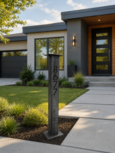 Load image into Gallery viewer, Modern Steel Address Post

