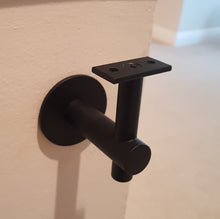 Load image into Gallery viewer, Modern handrail bracket, Black color. without railing attached 
