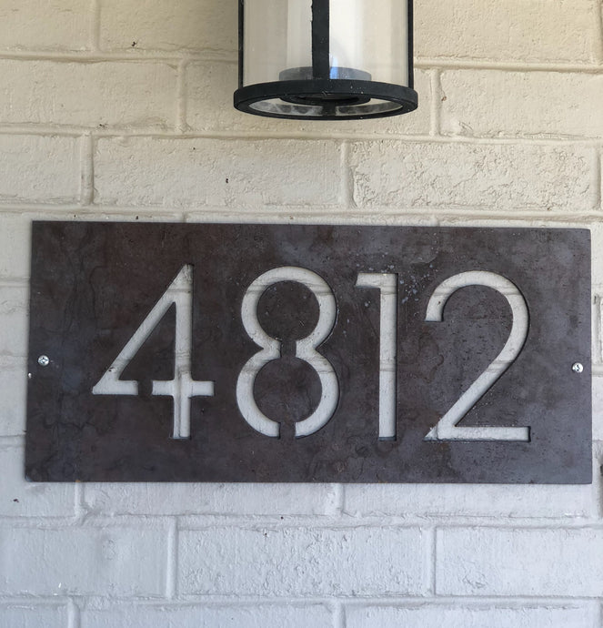 House Number Plaque - Alpinemetaldesign