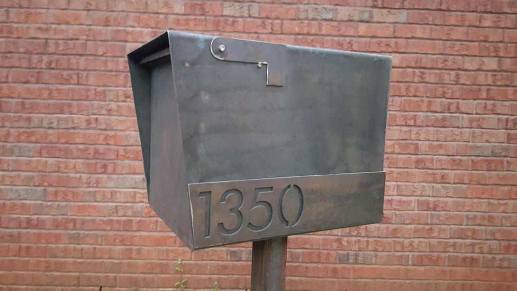 Modern Brick Mailbox by Alpine Metal Design