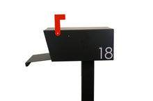 Load image into Gallery viewer, Modern Sierra Mailbox - Powder Coated Flat Black - Alpinemetaldesign
