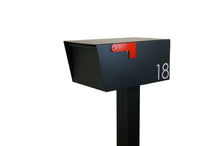 Load image into Gallery viewer, Modern Sierra Mailbox - Powder Coated Flat Black - Alpinemetaldesign
