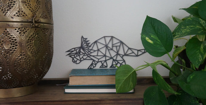 Geometric Triceratops - Dinosaur - Alpinemetaldesign