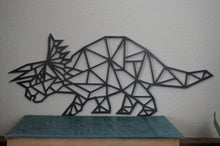 Load image into Gallery viewer, Geometric Triceratops - Dinosaur - Alpinemetaldesign
